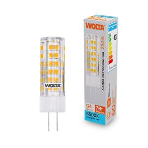 Лампа светодиодная 7Вт 6500К G4 WOLTA WSTD-JC-220V7W6KG4-C