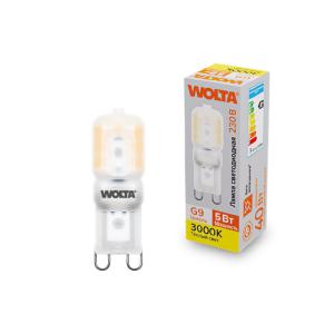 Лампа светодиодная 5Вт 3000К G9 WOLTA WSTD-JCD-5W3KG9-P