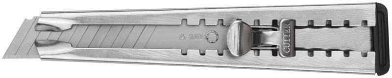 Нож технический "Техно" 18мм метал. корпус метал. фиксатор КУРС 10171