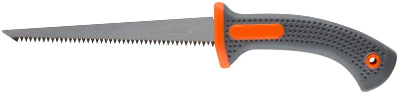 Ножовка ручная для гипсокартона 170мм прорезиненная ручка КУРС 15376