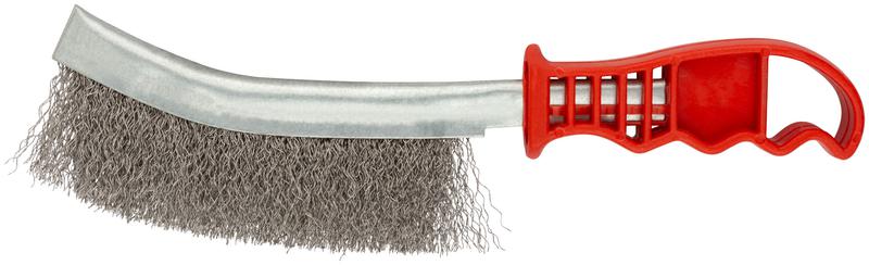 Корщетка тип А изогнутая пластик. ручка стальная КУРС 38407