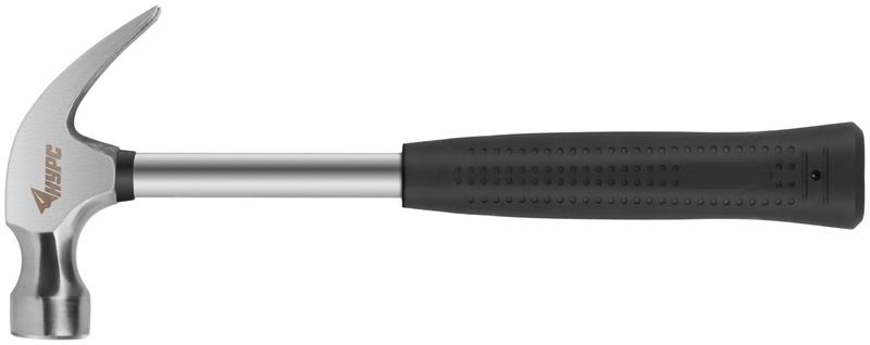 Молоток-гвоздодер 27мм 450г метал. ручка; резинов. рукоятка КУРС 44613