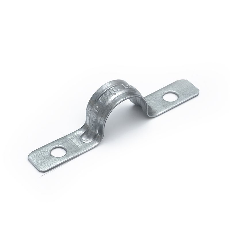 Скоба крепежная двухлапковая усилен. противопожарная СМДУ d19-20м d отверст. 6.5мм метал. (уп.100шт) Промрукав PR13.02437