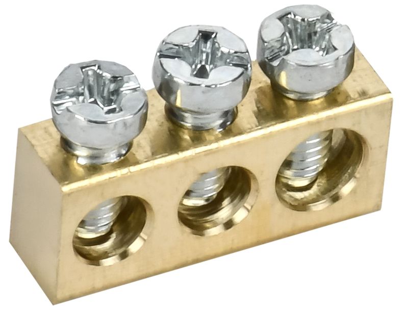 Шина нулевая 6х9 3 отверст. TEKFOR IEK TF-KP00D-SN-03