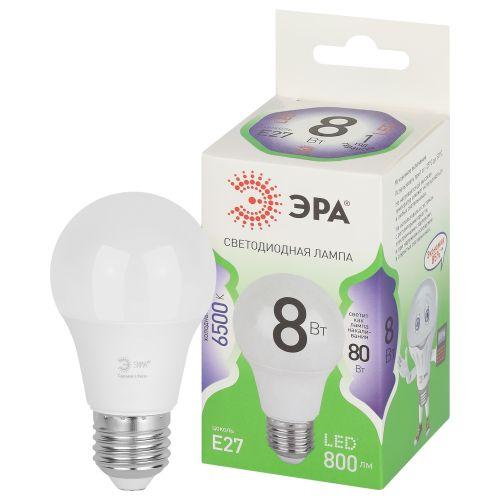 Лампа светодиодная GREEN LINE A60-8W-865-E27 GL 8Вт груша 6500К свет холод. E27 Эра Б0067142