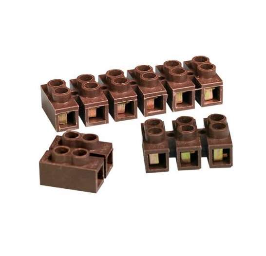 Колодка клеммная 3х3кв.мм 10А термопласт IP20 кор. БЕЛТИЗ СОВ-2.5-006