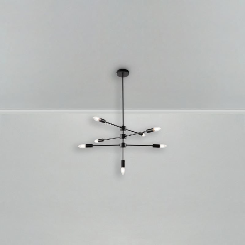 Светильник Firefly 60Вт E14х7 IP20 подвесной Freya FR5338PL-07B