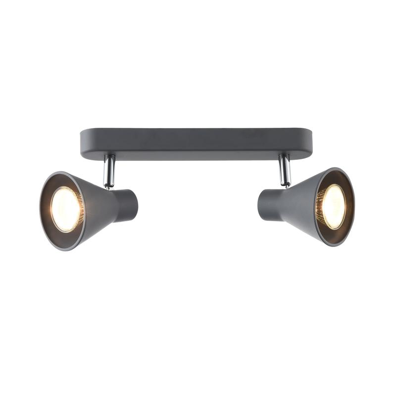 Светильник Claris 35Вт GU10х2 IP20 спот Freya FR4308-CW-02-GR