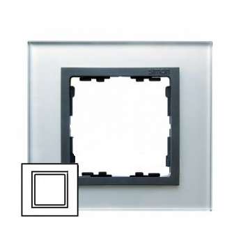 Рамка 1-м Simon82 сер./графит стекло Simon 82817-35