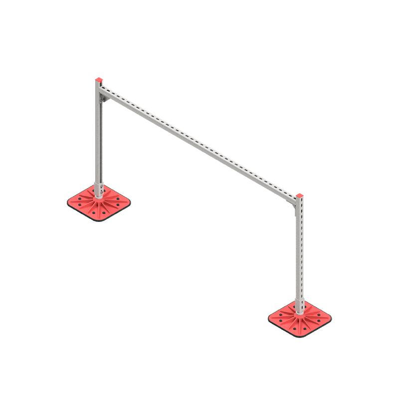 Конструкция опорная для горизонт. прямоугол. воздуховодов и метал. лотков кабеленесущих систем TECHNORAPTOR FOOT 2000х1000 HD КМ TR0290