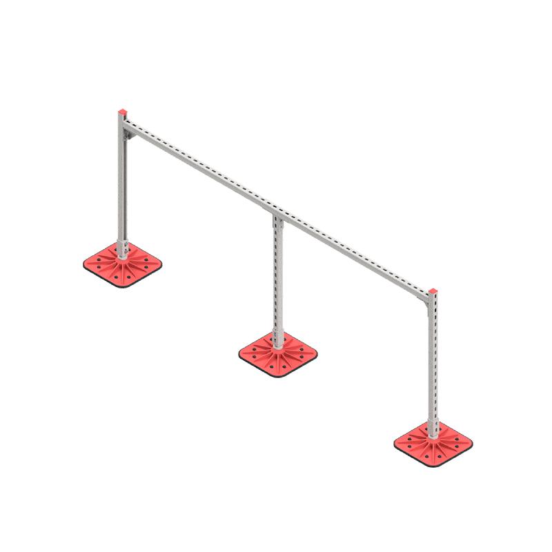 Конструкция опорная для горизонт. прямоугол. воздуховодов и метал. лотков кабеленесущих систем TECHNORAPTOR FOOT 2500х1000 HD КМ TR0291