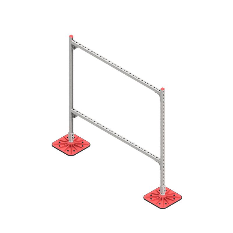 Конструкция опорная для горизонт. прямоугол. воздуховодов и метал. лотков кабеленесущих систем TECHNORAPTOR FOOT 1500х1500 HD КМ TR0296