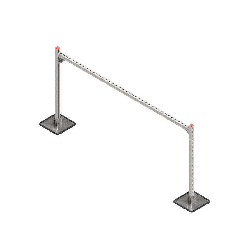 Конструкция опорная для горизонт. прямоугол. воздуховодов и метал. лотков кабеленесущих систем TECHNORAPTOR STEELFOOT 2000х1000 КМ TR0171