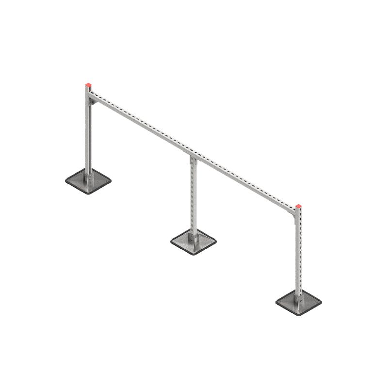 Конструкция опорная для горизонт. прямоугол. воздуховодов и метал. лотков кабеленесущих систем TECHNORAPTOR STEELFOOT 2500х1000 HD КМ TR0375