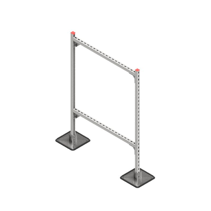 Конструкция опорная для горизонт. прямоугол. воздуховодов и метал. лотков кабеленесущих систем TECHNORAPTOR STEELFOOT 1000х1500 HD КМ TR0379