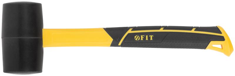 Киянка 50мм 340г фибергласовая ручка резинов. FIT 45512