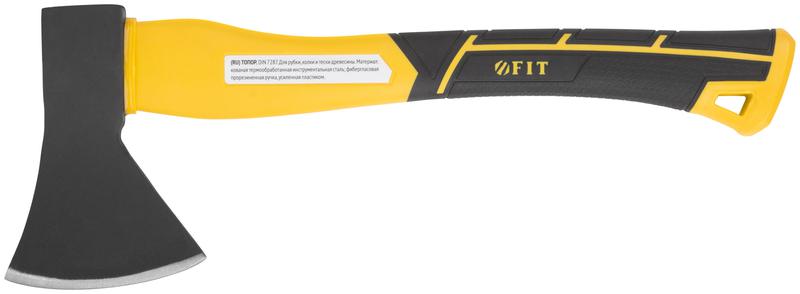 Топор 600г усилен. фибергласовая ручка; кованая усилен. сталь FIT 46231