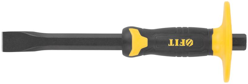 Зубило с пластиковым прорезиненным протектором 300х18х25мм профи FIT 46790