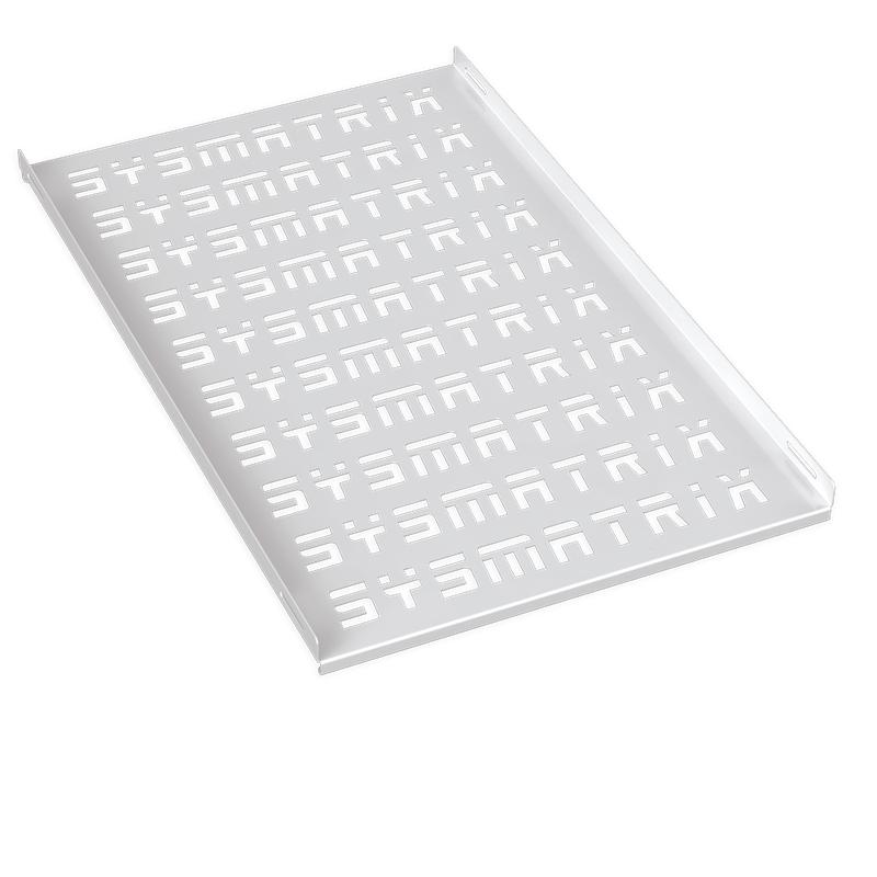 Полка стационарная перфорир. 19дюйм Г=550мм для напольн. шкафов глубиной 800мм RAL 7035 сер. SYSMATRIX SH 8002.700