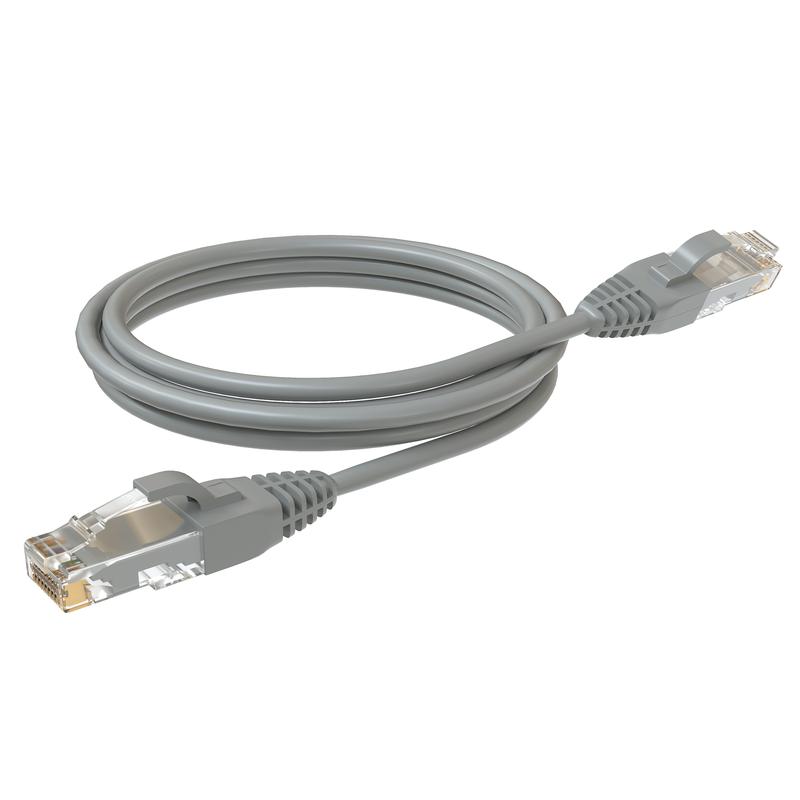 Патч-корд U/UTP кат.5E 2хRJ45 неэкранир. LSZH 3м сер. SYSMATRIX PC 4545.5EU26.3LSZHGY