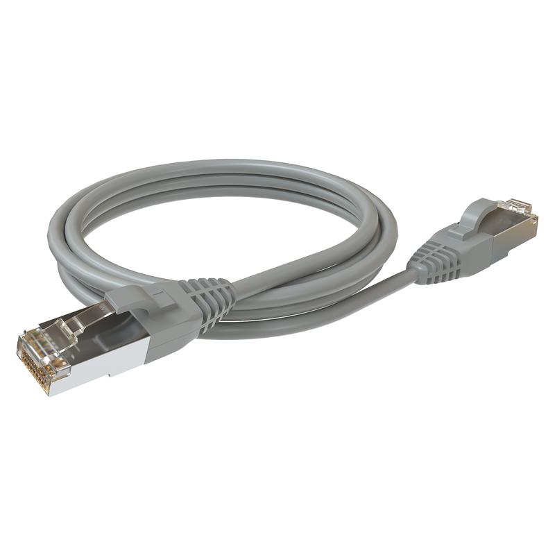 Патч-корд F/UTP кат.5E 2хRJ45 экранир. LSZH 3м сер. SYSMATRIX PC 4545.5ES26.3LSZHGY