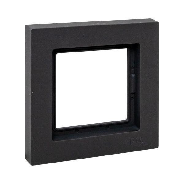 Рамка 1-м Эпика IP44 пластик черн. EKF UP1-FPB-01-44