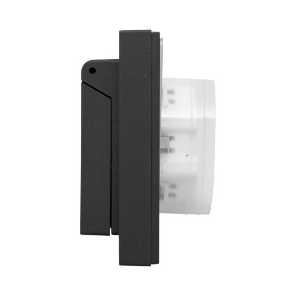 Розетка 2-м СП Эпика 16А IP44 с заземл. защ. шторки с рамкой с крышками механизм черн. EKF UP1-SOB-211-44