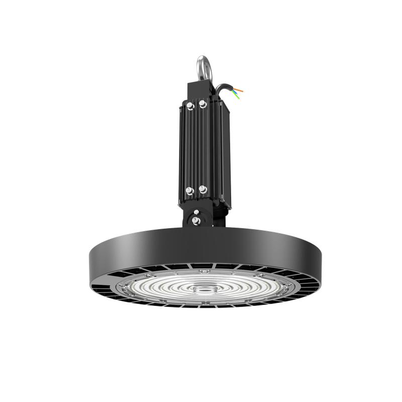 Светильник светодиодный ДСП IB 11 S 100W W 850 HT BK PC 257х257х155мм 100Вт 5000К IP65 High Bay подвесной с гр. линзой из поликарбон. черн. Русский Свет 16091124362