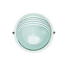 Светильник НПБ 1107 1х100Вт E27 IP54 бел. круг ресн. Альфа Лайт