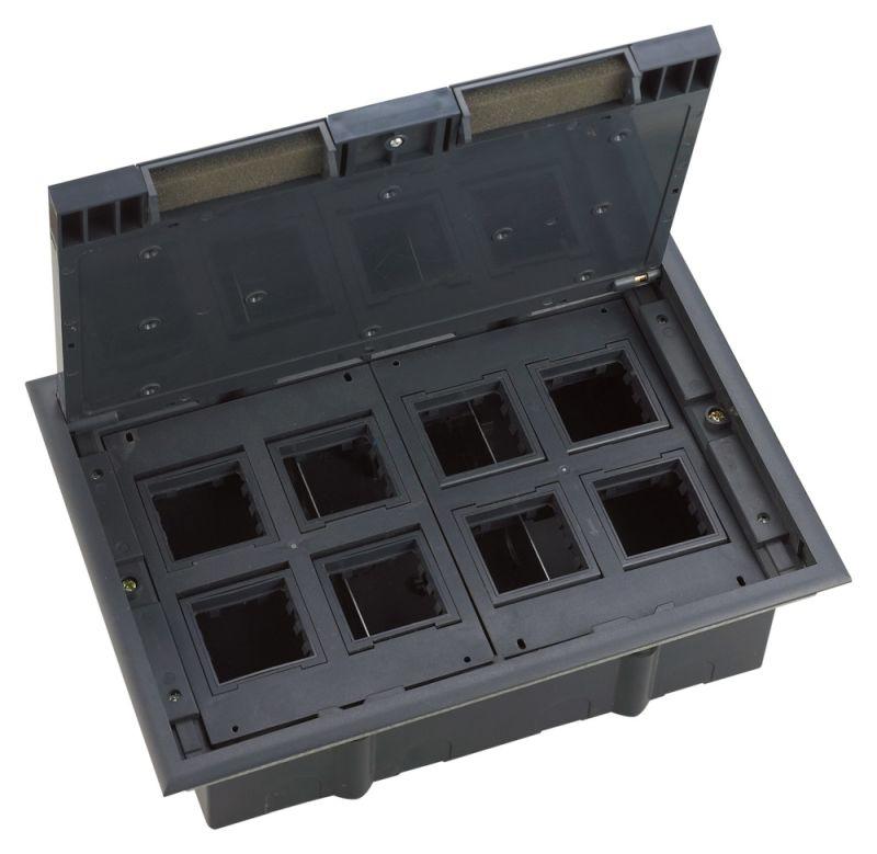 Люк MultiDesk MDK10 на 16мод. IP40 с монтажной коробкой для фальшпола SE MDK10116