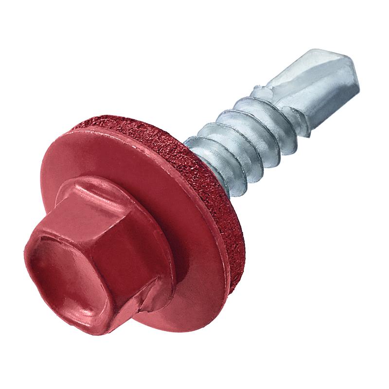 Саморез кровельный 4.8х35 RAL 3011 корич./красн. (ведро) (уп.250шт) СТРОЙМЕТИЗ 2080036