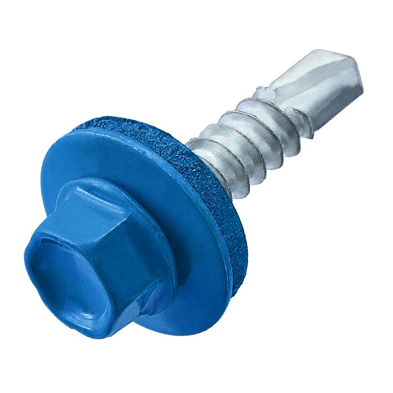 Саморез кровельный 4.8х28(29) RAL 5005 сигнальный син. (европодвес) (уп.20шт) СТРОЙМЕТИЗ 2110011