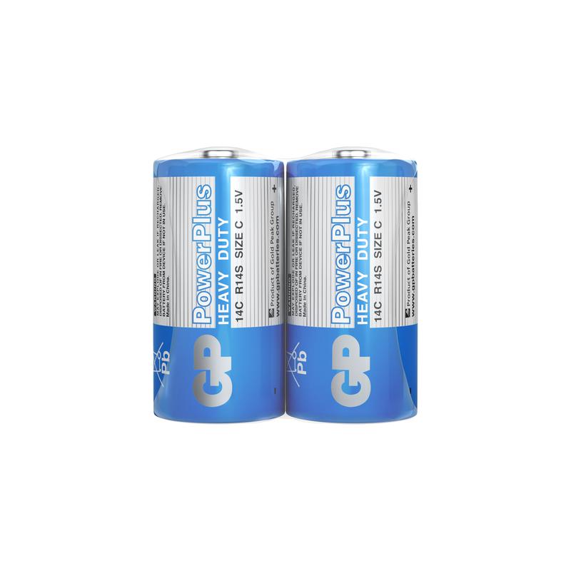 Элемент питания солевой C/R14 1.5В PowerPlus 14CEBRA-2S2 24/480 (уп.2шт) GP 11087