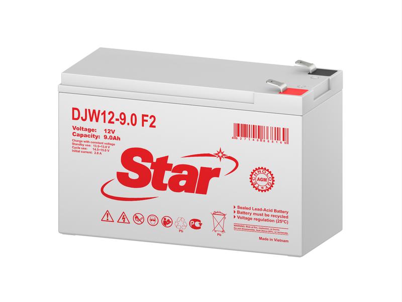 Аккумулятор 12В 9А.ч Star DJW12-9.0 F2