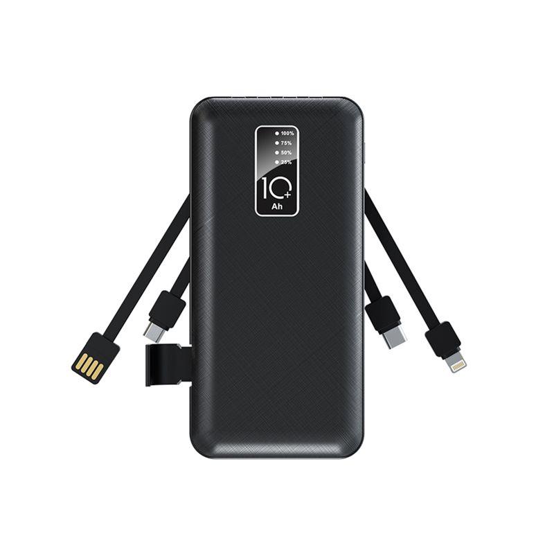 Устройство зарядное портативное Power Bank (аккумуляторная батарея) 10000мА.ч черн. Rexant 30-2038