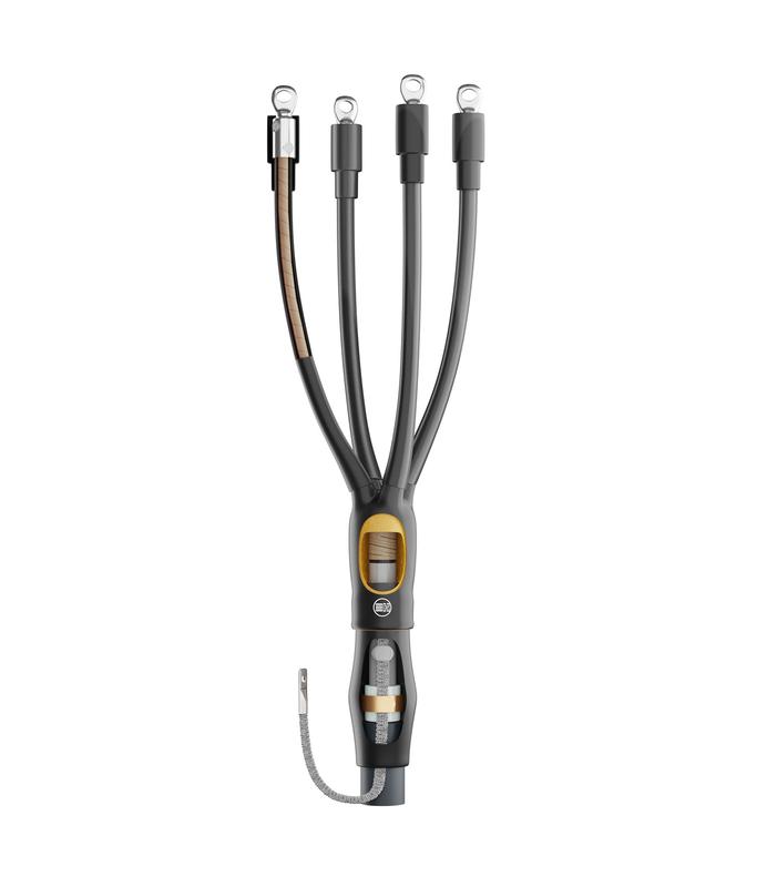 Муфта кабельная концевая универс. 1кВ HT1P-01/4x25-50S (4КВНтп-1-25-50-БН) бумажн. изоляция; с броней; без болтов. наконечн.; пайка НИЛЕД 16001251