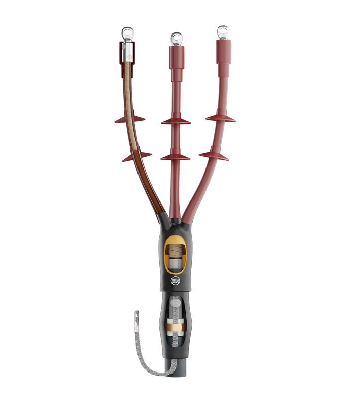 Муфта кабельная концевая наружн. уст. 10кВ HT1P-12/3x25-50L10S (3КНтп-10-25-50) бумажн. изоляция; с болтов. наконечн.; пайка НИЛЕД 16000877