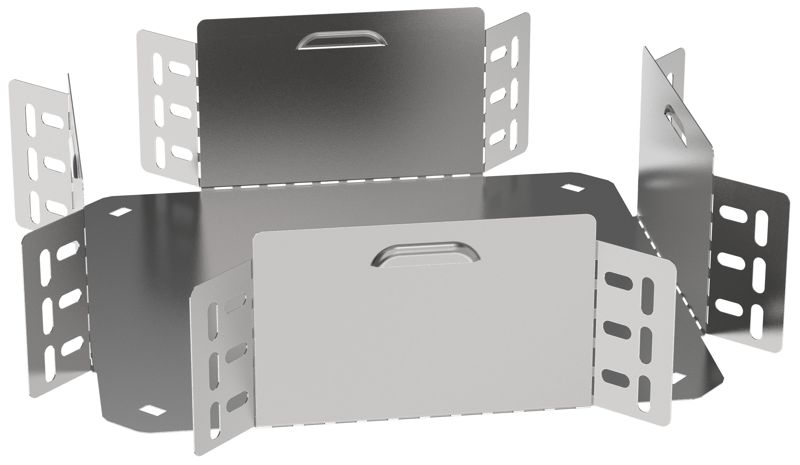 Ответвитель для лотка 100х100 0.6мм ESCA 3 IEK ES3-KR-100-100-06