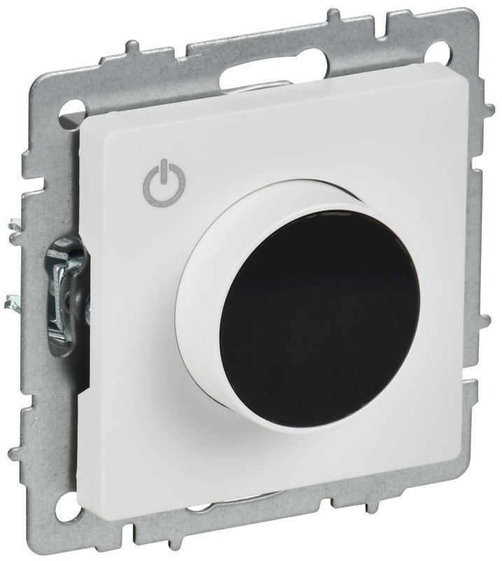 Термостат электронный BRITE СП ТС10-1-БрАБ с индикацией механизм арктич. бел. IEK BR-RT11-K91