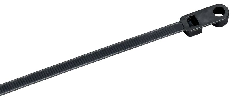 Хомут 4.8х370мм P6.6 с винтовым креплением черн. (уп.100шт) IEK UHH12-D048-370-100-K02