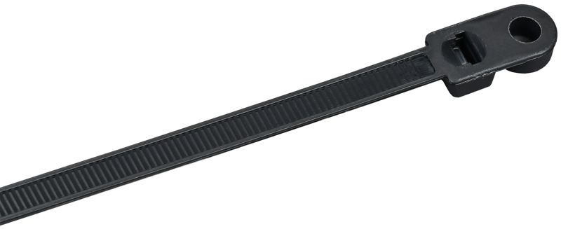 Хомут 7.6х400мм P6.6 с винтовым креплением черн. (уп.100шт) IEK UHH12-D076-400-100-K02