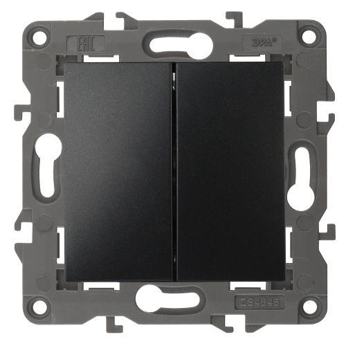 Переключатель перекрестный 2-кл. Elegance 14-1112-05 250В 10АХ антрацит Эра Б0065302