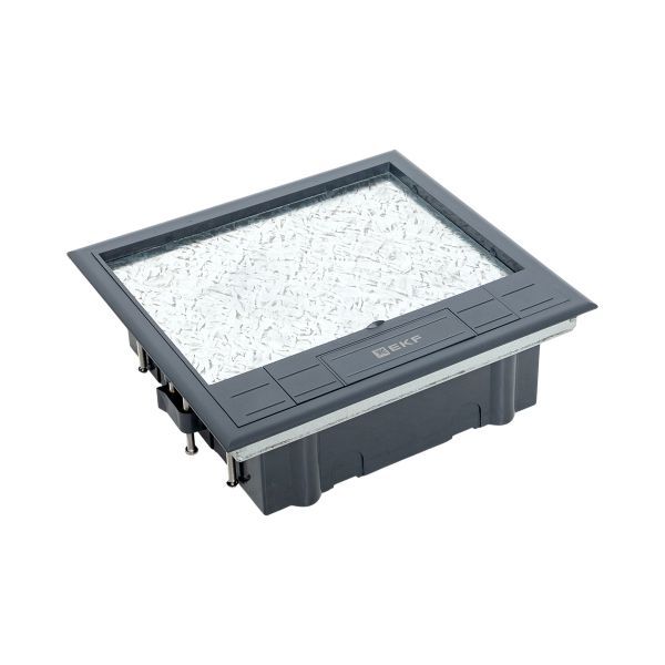 Лючок напольный C-Line 12 с вертикально расположенной приборной рамкой EKF cl-ln-k-12-1