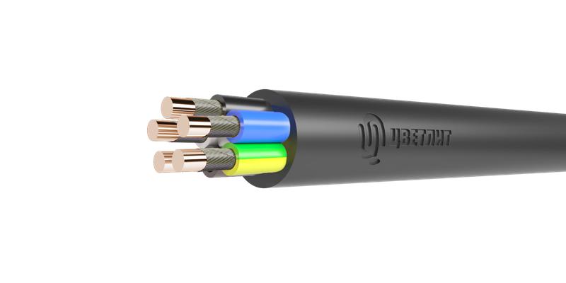 Кабель ВВГнг(А)-FRLSLTx 5х2.5 ОК (N PE) 0.66кВ (м) Цветлит 00-00140851