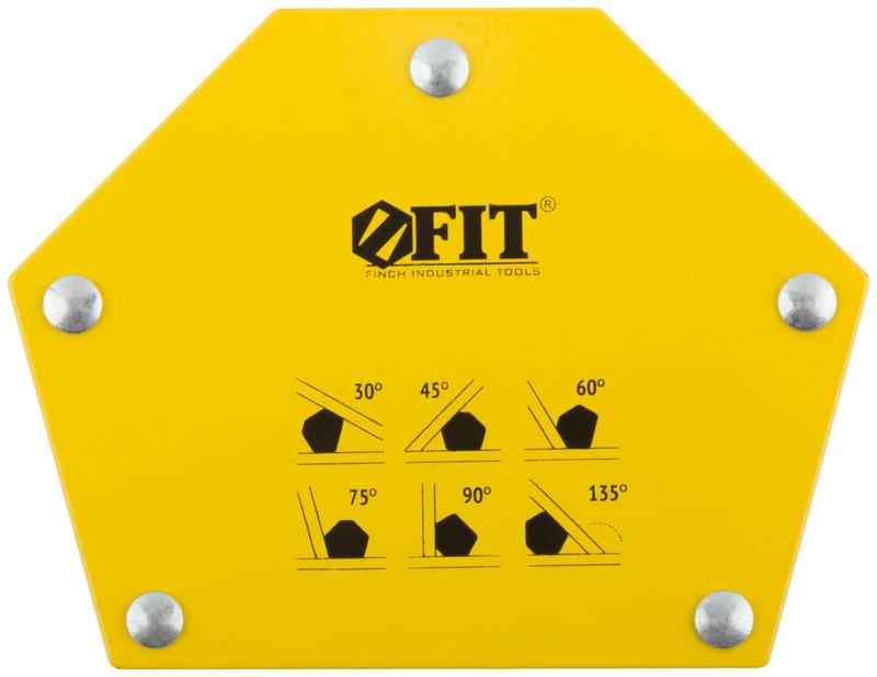 Угольник для сварки магнитный тип "шестигранник" усилие до 23кг FIT 81806