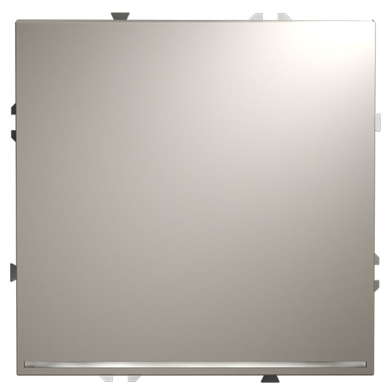 Переключатель проходной 1-кл. СП S70 10А с подсветкой механизм кашемир Voltum VLS010403