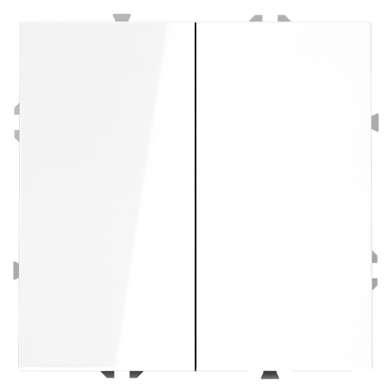 Выключатель 2-кл. СП S70 10А механизм бел. глянцевый Voltum VLS020101