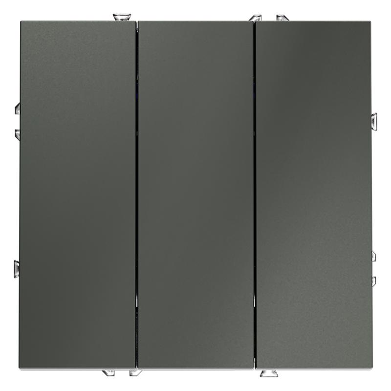 Выключатель 3-кл. СП S70 10А механизм титан Voltum VLS030106