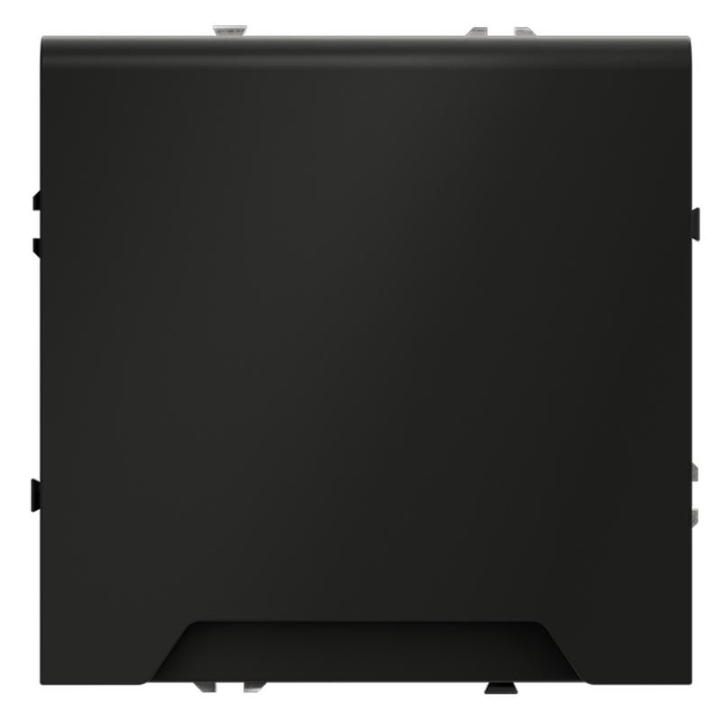 Розетка 1-м СП S70 16А с заземл. защ. шторки + крышка механизм черн. матов. Voltum VLS040308