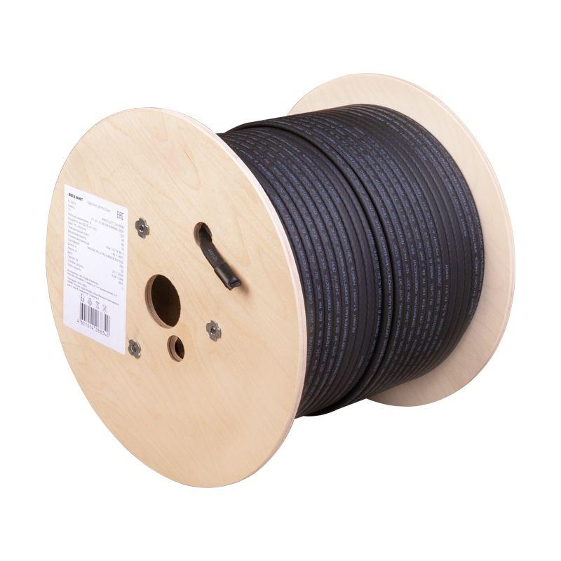 Кабель греющий (нагрев.) саморег. SRL24-2CR UV экранир. 24Вт/м 1.3кв.мм/85м с УФ-защитой (200м) (м) PRO Rexant 51-0227